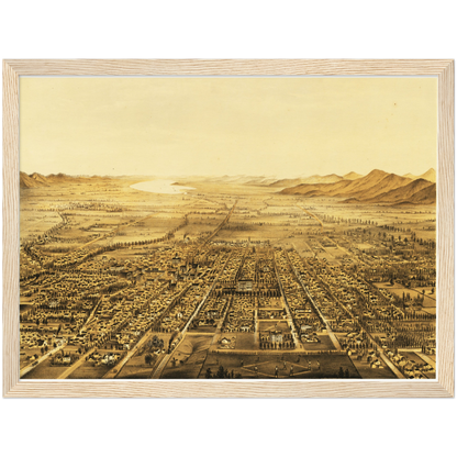 Historical city map  Test product horizontal 3 sizes