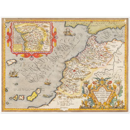 Historical city map  Test product horizontal 3 sizes