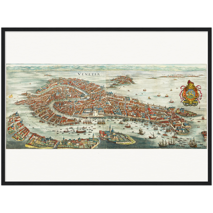 Historical city map  Test product horizontal 3 sizes