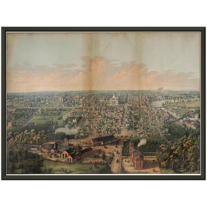 Historical city map  Test product horizontal 3 sizes