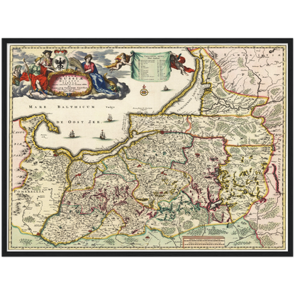 Historical city map  Test product horizontal 3 sizes