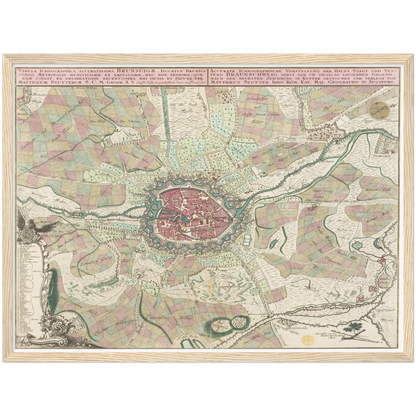 Historical city map  Test product horizontal 3 sizes