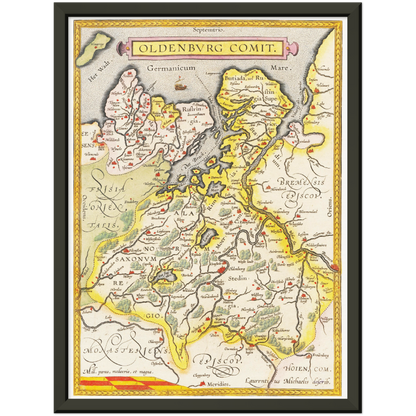 Historical city map  Test product horizontal 3 sizes
