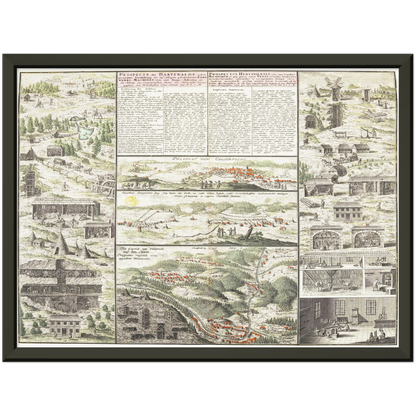Historical city map  Test product horizontal 3 sizes