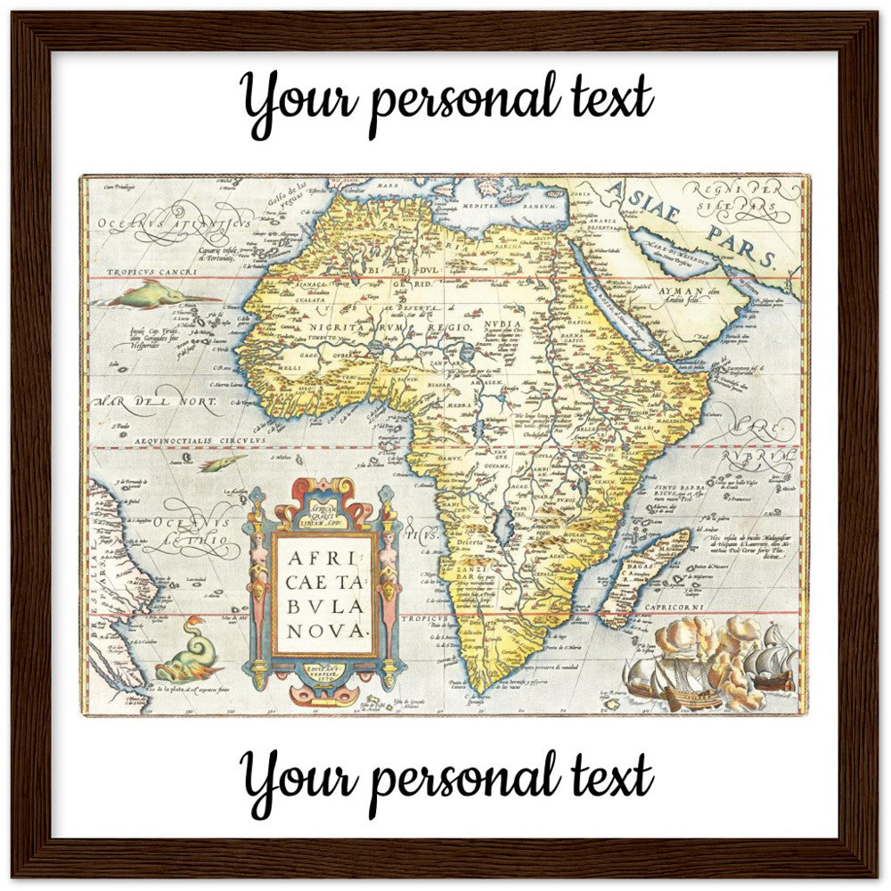 Personalisierte historische Herkunftskarte