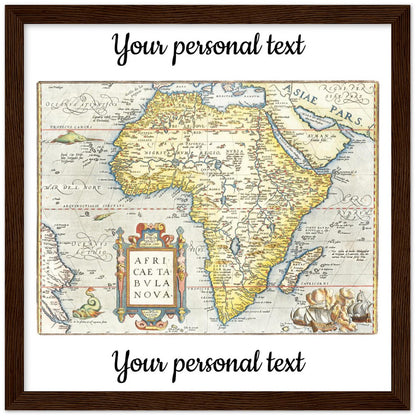 Personalisierte historische Herkunftskarte