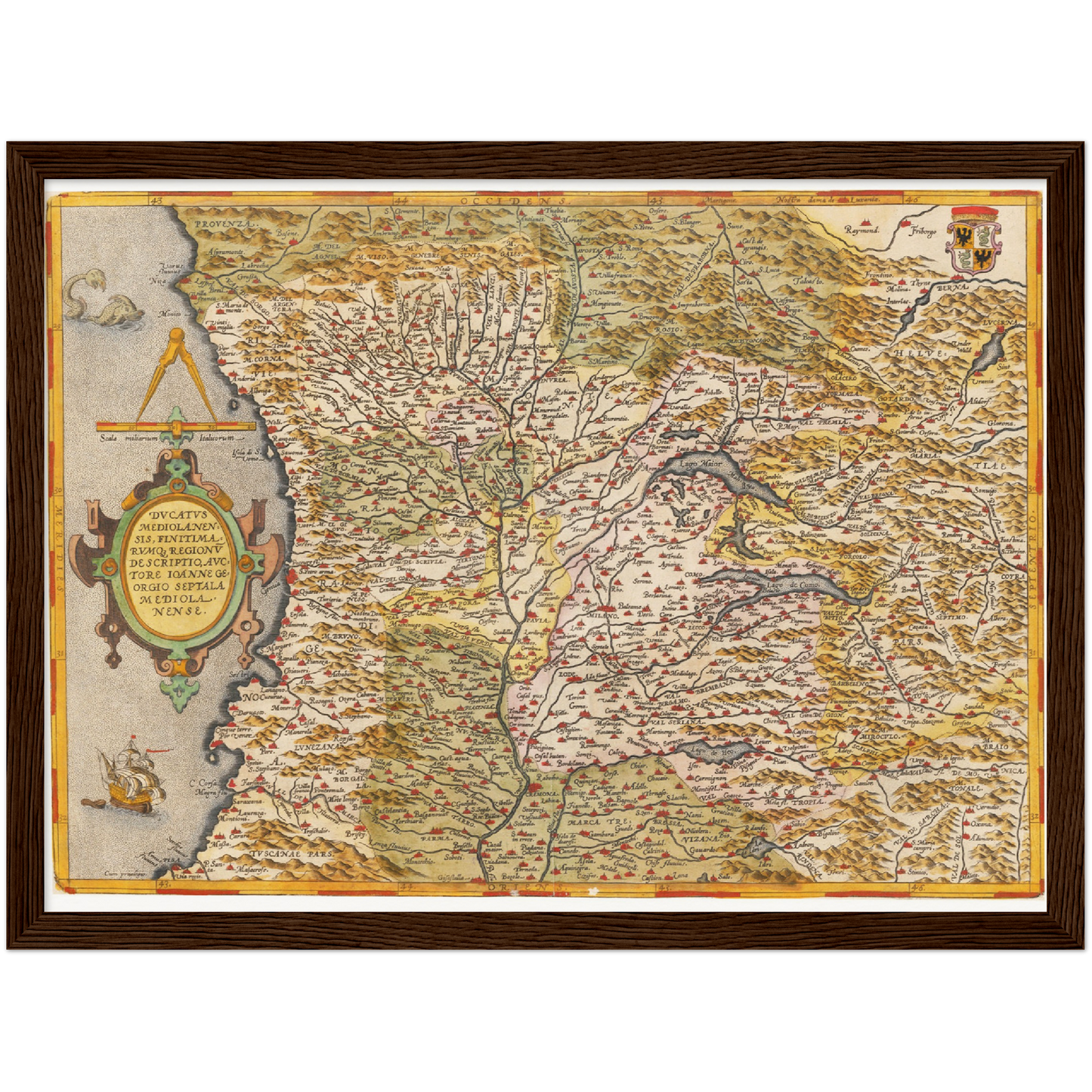 Historical city map  Test product horizontal 3 sizes