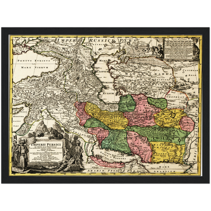 Historical city map  Test product horizontal 3 sizes