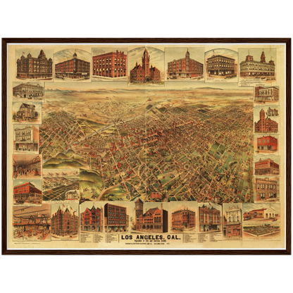 Historical city map  Test product horizontal 3 sizes