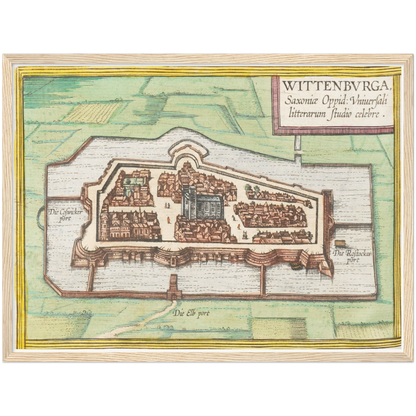 Historical city map  Test product horizontal 3 sizes