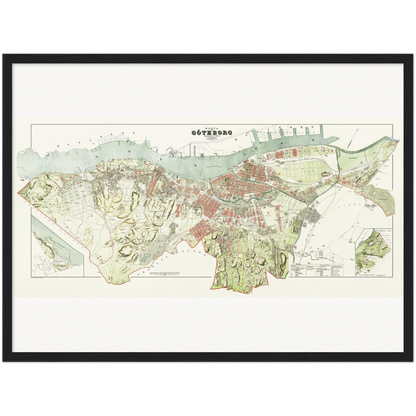 Historical city map  Test product horizontal 3 sizes