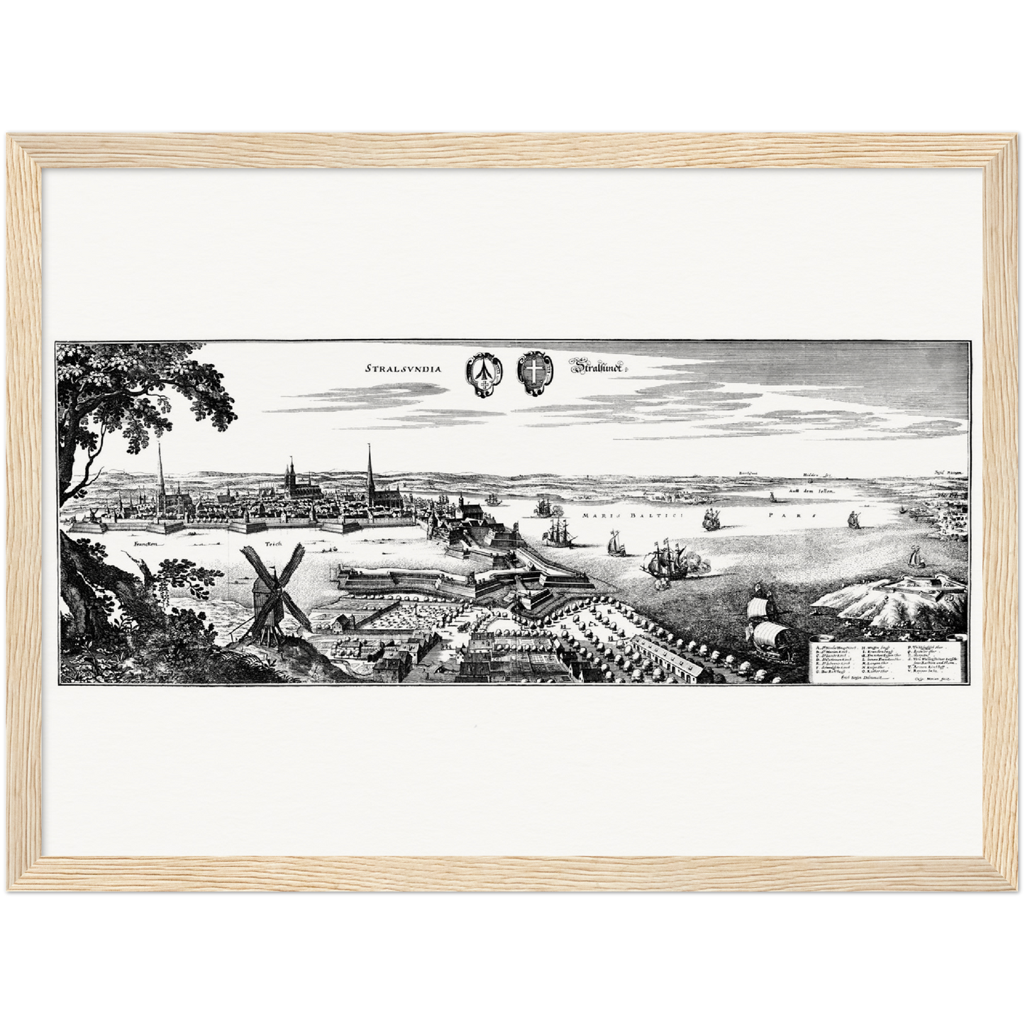 Historical city map  Test product horizontal 3 sizes