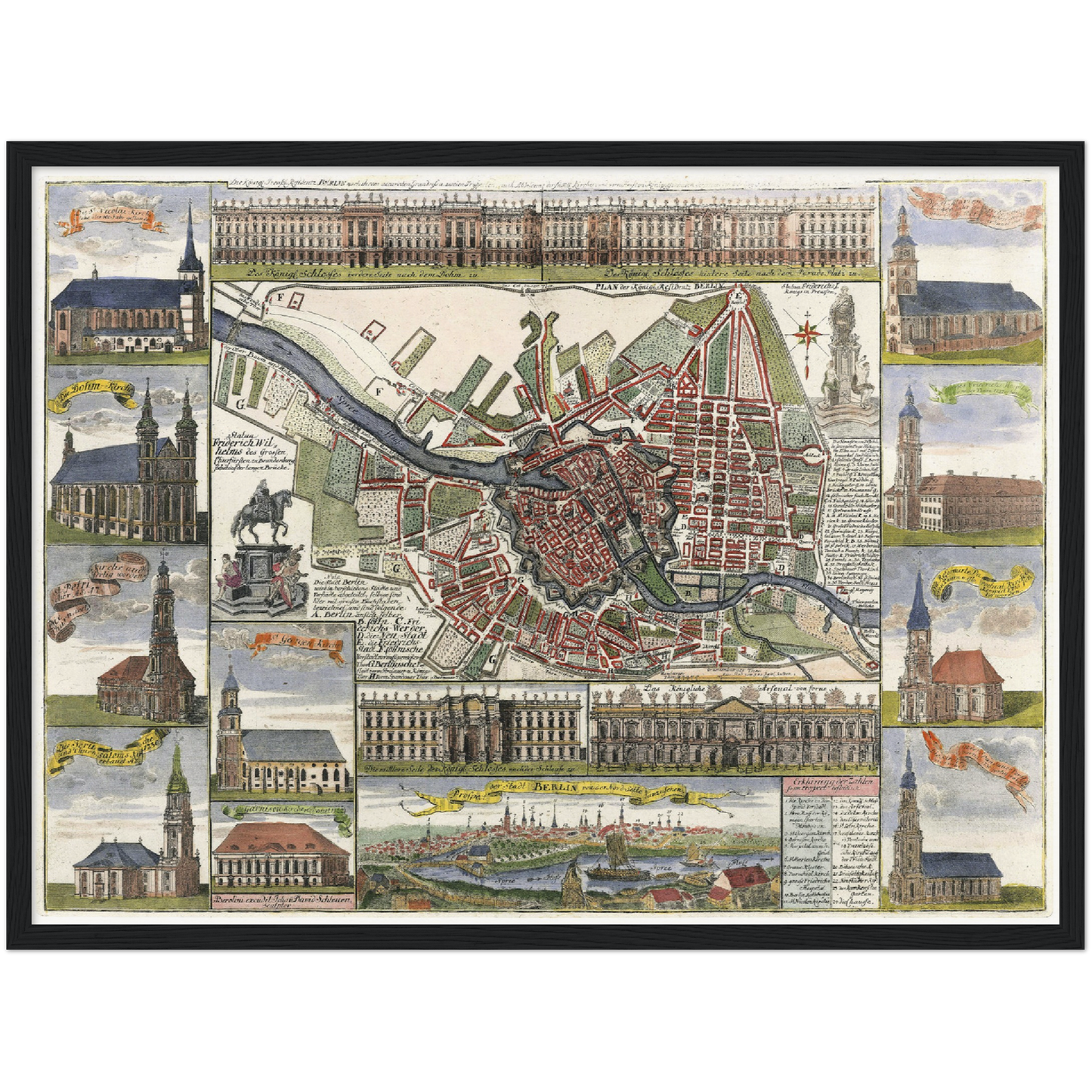 Historical city map  Test product horizontal 3 sizes
