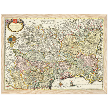 Historical city map  Test product horizontal 3 sizes