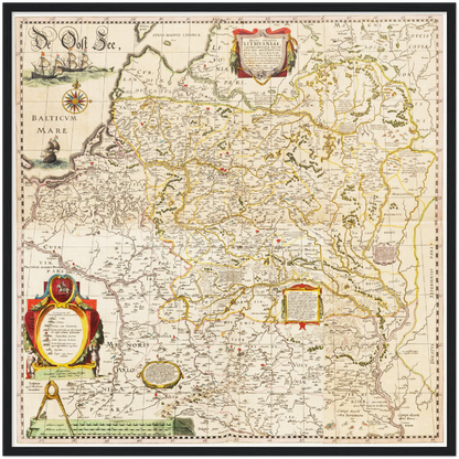 Historical city map  Test product horizontal 3 sizes