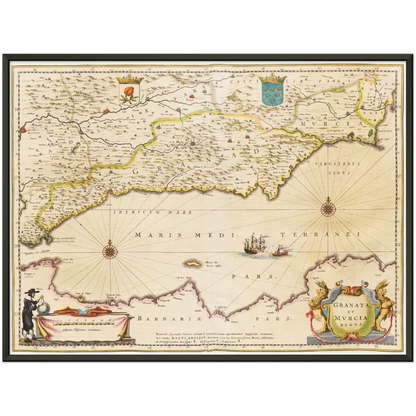 Historical city map  Test product horizontal 3 sizes