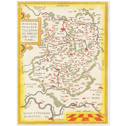 Historical city map  Test product horizontal 3 sizes