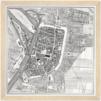 Historischer Stadtplan Heilbronn um 1834