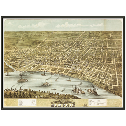 Historical city map  Test product horizontal 3 sizes