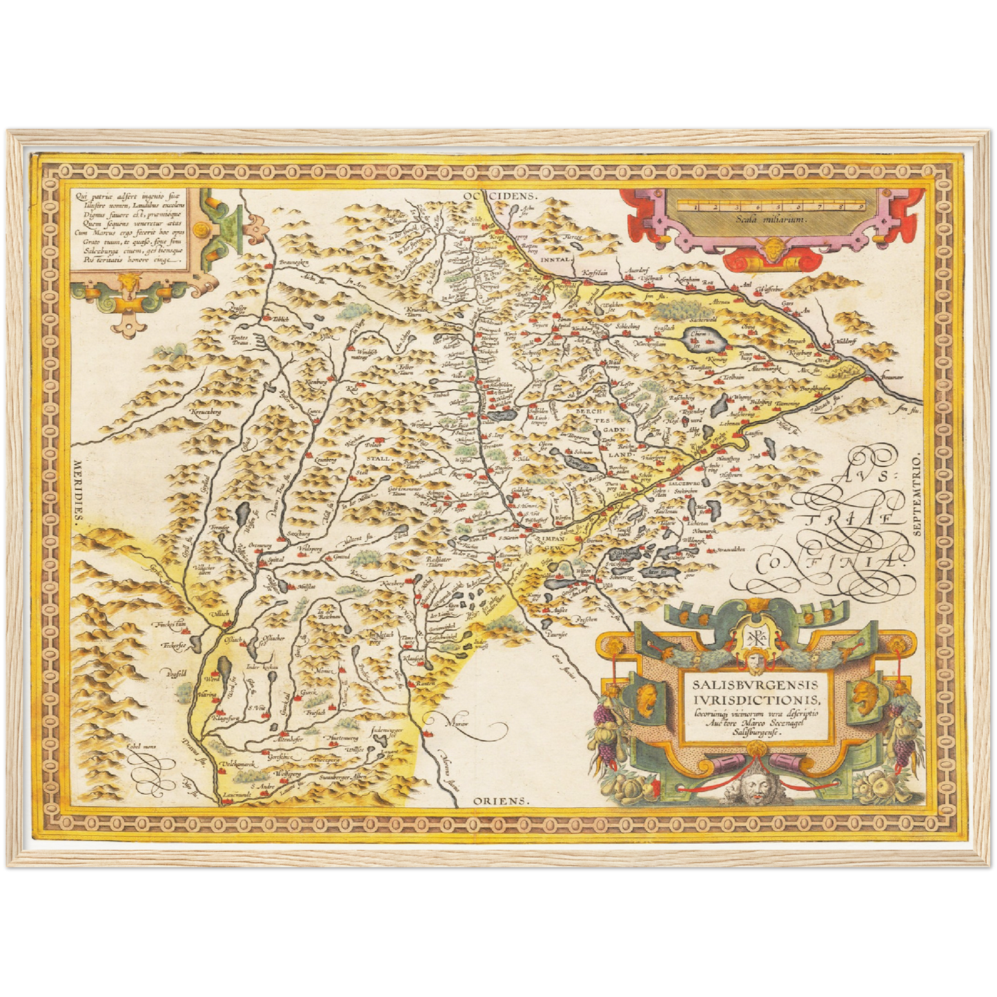 Historical city map  Test product horizontal 3 sizes