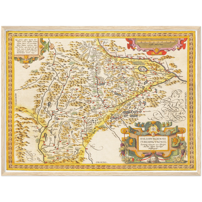 Historical city map  Test product horizontal 3 sizes
