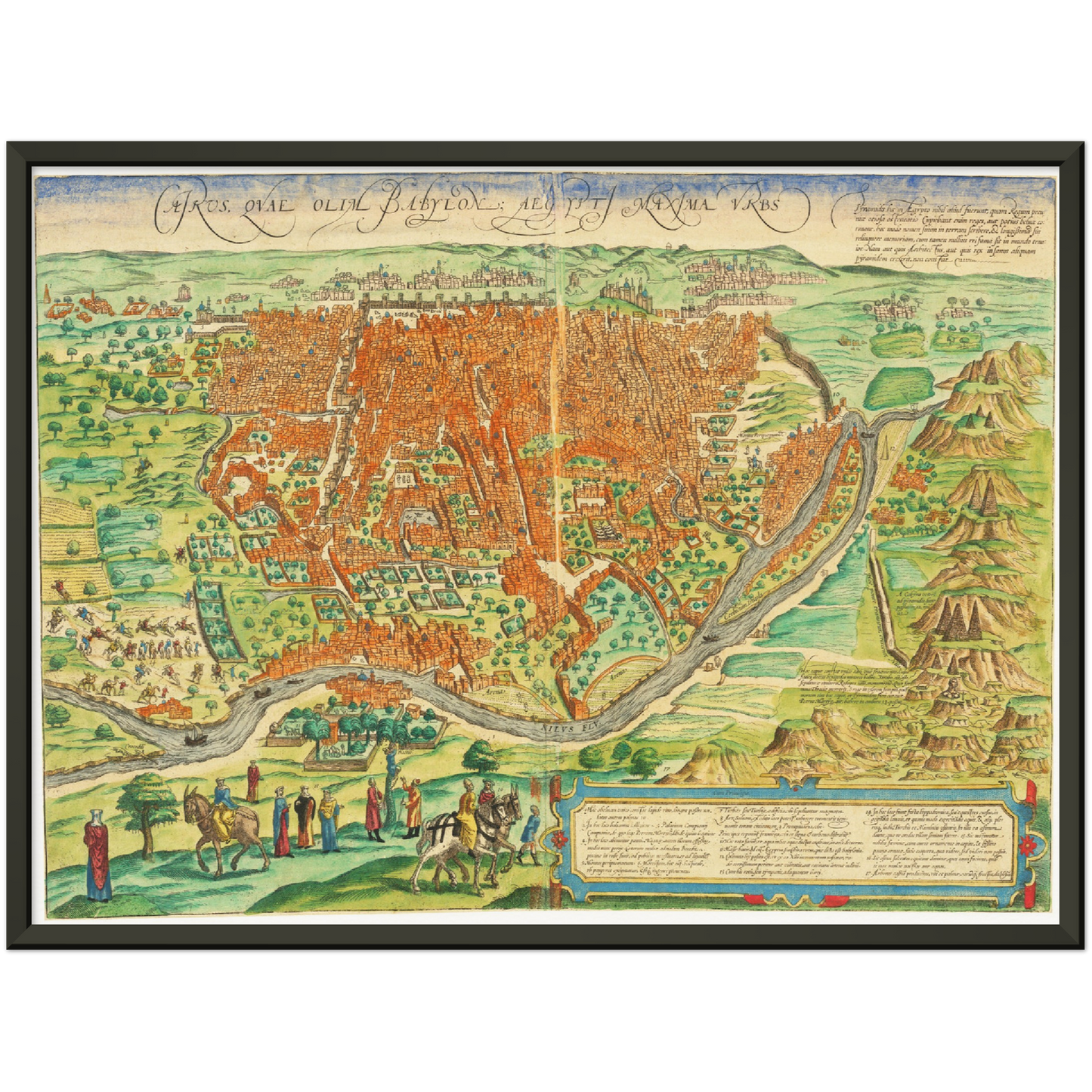 Historical city map  Test product horizontal 3 sizes