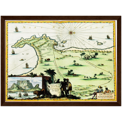 Historical city map  Test product horizontal 3 sizes