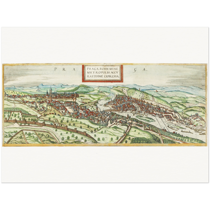Historical city map  Test product horizontal 3 sizes