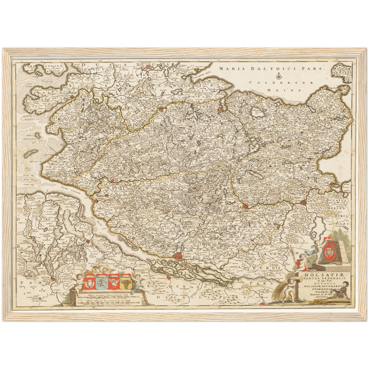 Historical city map  Test product horizontal 3 sizes
