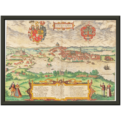 Historical city map  Test product horizontal 3 sizes