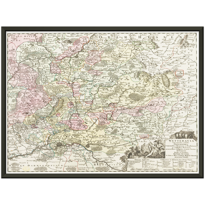 Historical city map  Test product horizontal 3 sizes