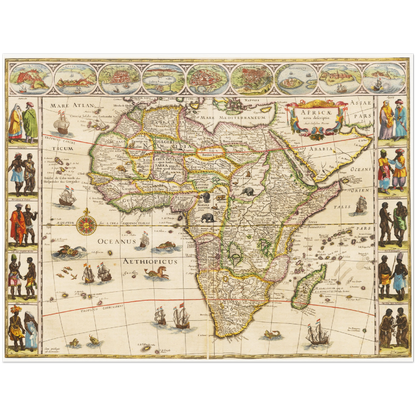 Historical city map  Test product horizontal 3 sizes