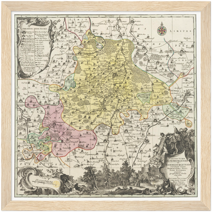 Historical city map  Test product horizontal 3 sizes