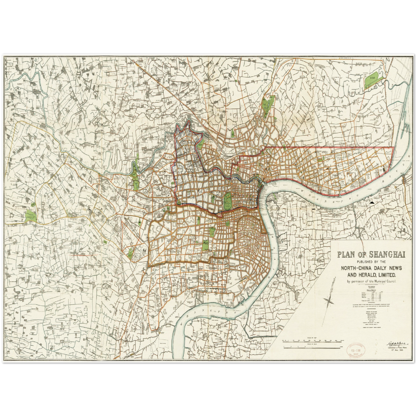 Historical city map  Test product horizontal 3 sizes