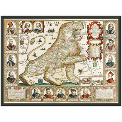 Historical city map  Test product horizontal 3 sizes