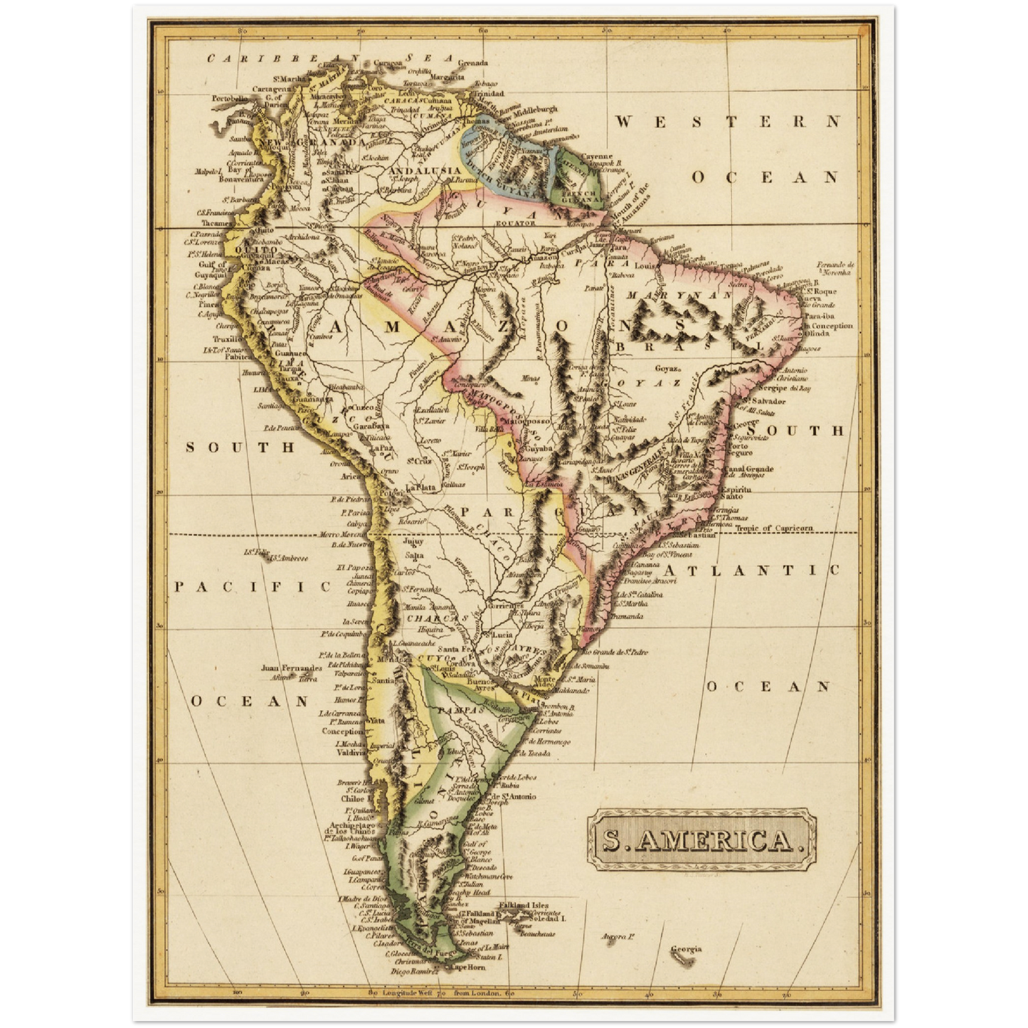 Historical city map  Test product horizontal 3 sizes