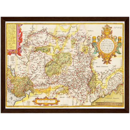 Historical city map  Test product horizontal 3 sizes