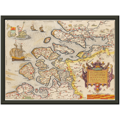 Historical city map  Test product horizontal 3 sizes