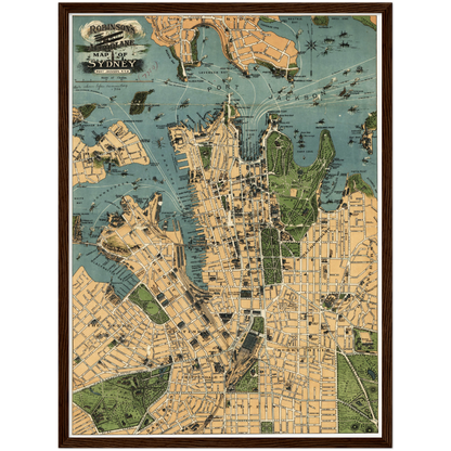 Historical city map  Test product horizontal 3 sizes