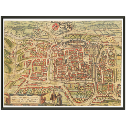 Historical city map  Test product horizontal 3 sizes