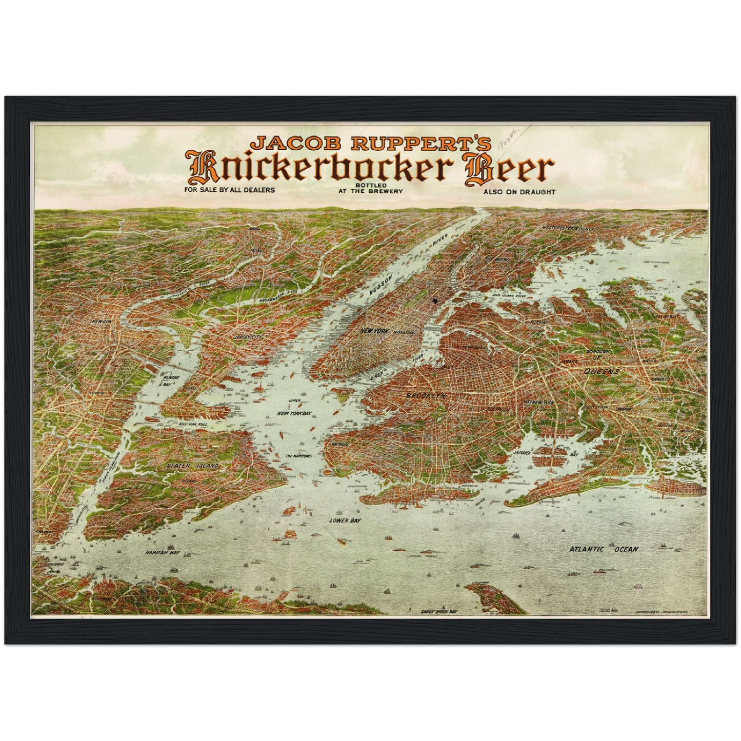 Historical city map  Test product horizontal 3 sizes