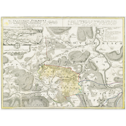 Historical city map  Test product horizontal 3 sizes