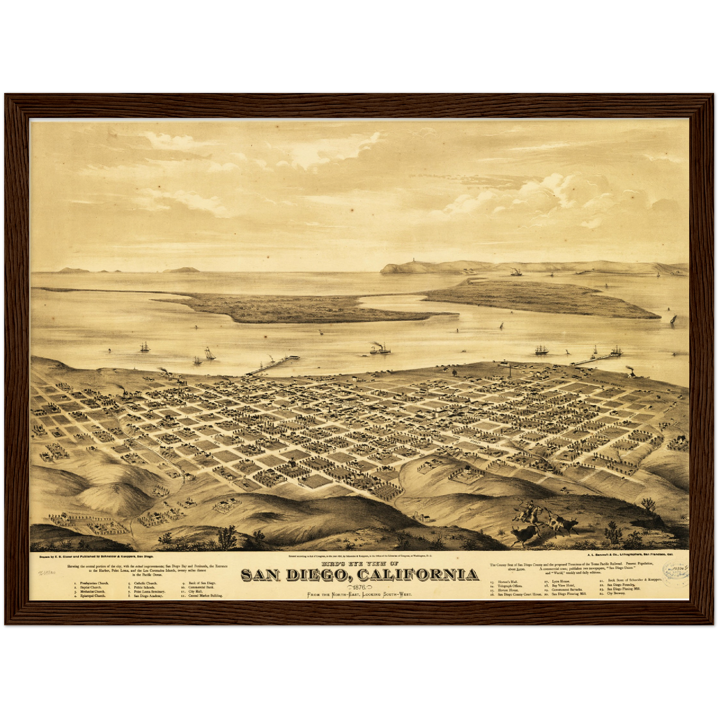 Historical city map  Test product horizontal 3 sizes
