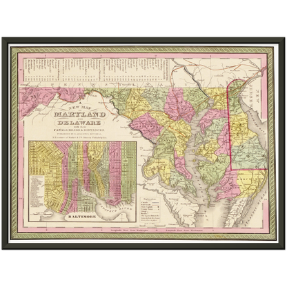 Historical city map  Test product horizontal 3 sizes