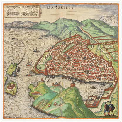 Historical city map  Test product horizontal 3 sizes