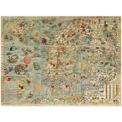 Historical city map  Test product horizontal 3 sizes