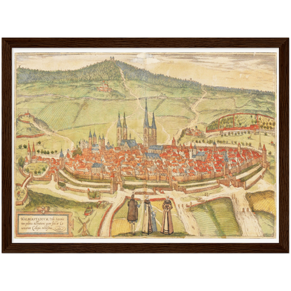 Historical city map  Test product horizontal 3 sizes