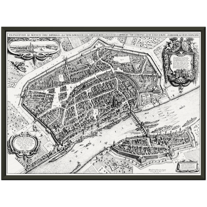 Historical city map  Test product horizontal 3 sizes