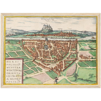 Historical city map  Test product horizontal 3 sizes