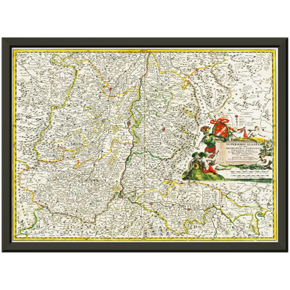 Historical city map  Test product horizontal 3 sizes